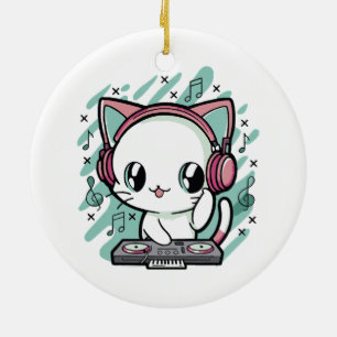 Katzenmusik Keramik Ornament