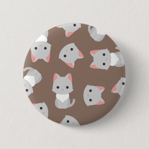Katzenmuster Button