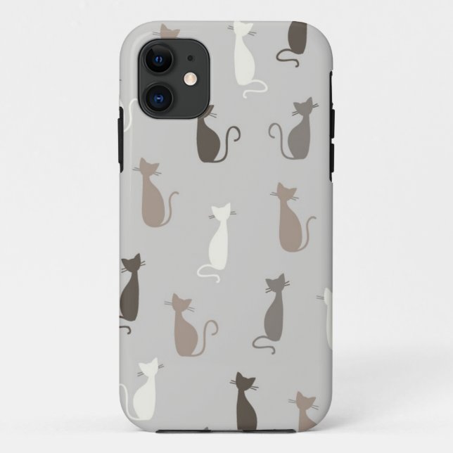 Katzenmuster Case-Mate iPhone Hülle (Rückseite)