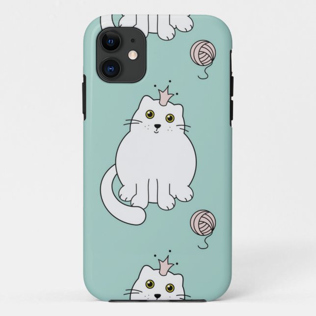 Katzenmuster Case-Mate iPhone Hülle (Rückseite)