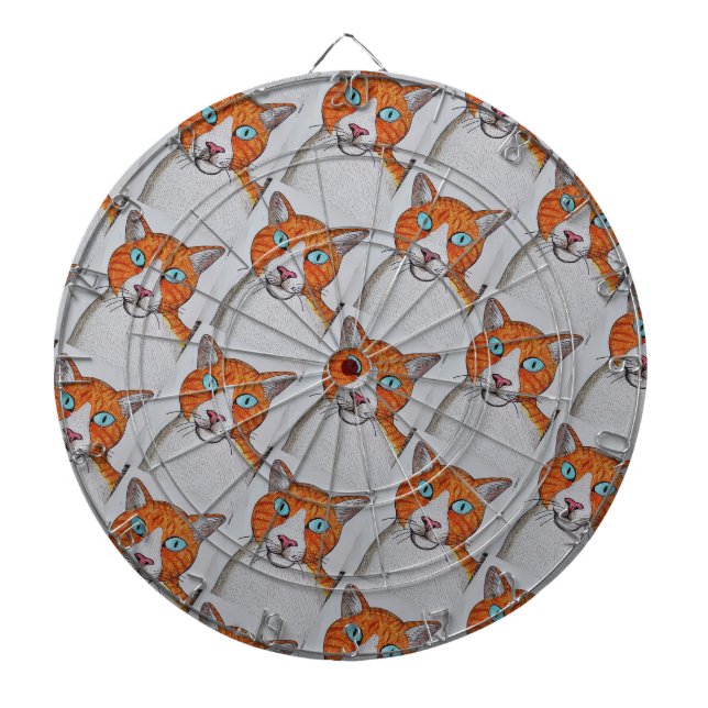 Katzenmuster-Dartboard Dartscheibe (vorne)