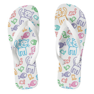Katzenmuster Flip Flops