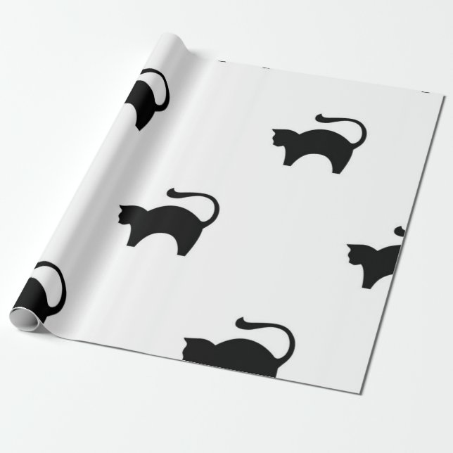 Katzenmuster Geschenkpapier (Ungerollt)