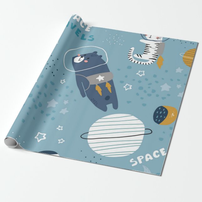 Katzenmuster Geschenkpapier (Ungerollt)