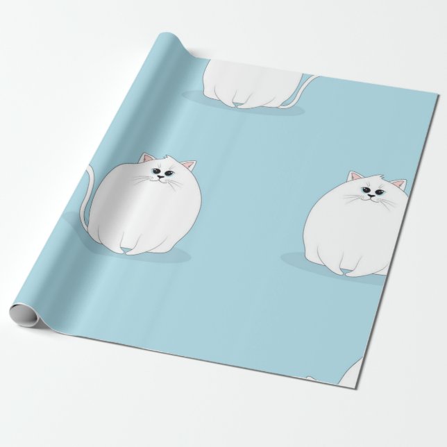 Katzenmuster Geschenkpapier (Ungerollt)
