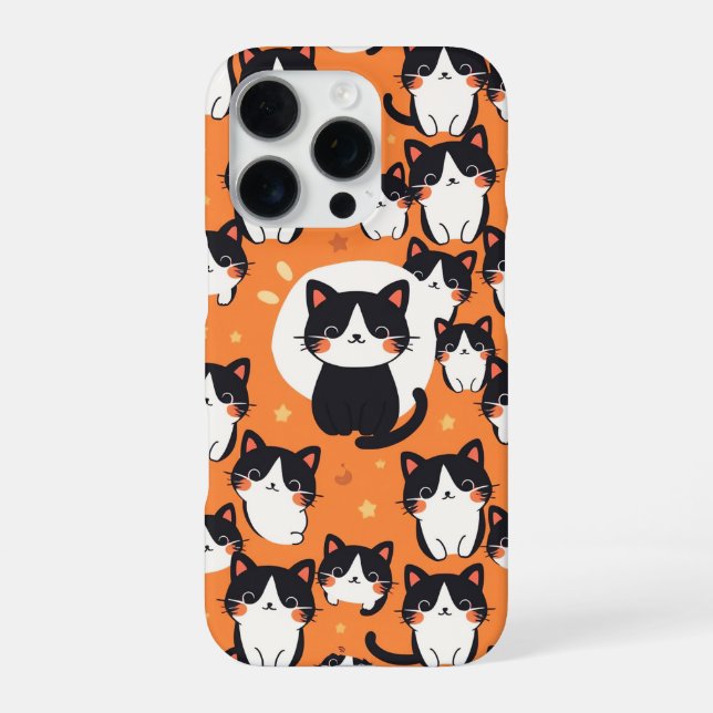 Katzenmuster iPhone Hülle (Rückseite)