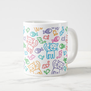 Katzenmuster Jumbo-Tasse