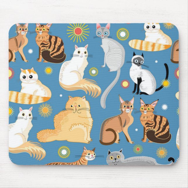 Katzenmuster Mousepad (Vorne)