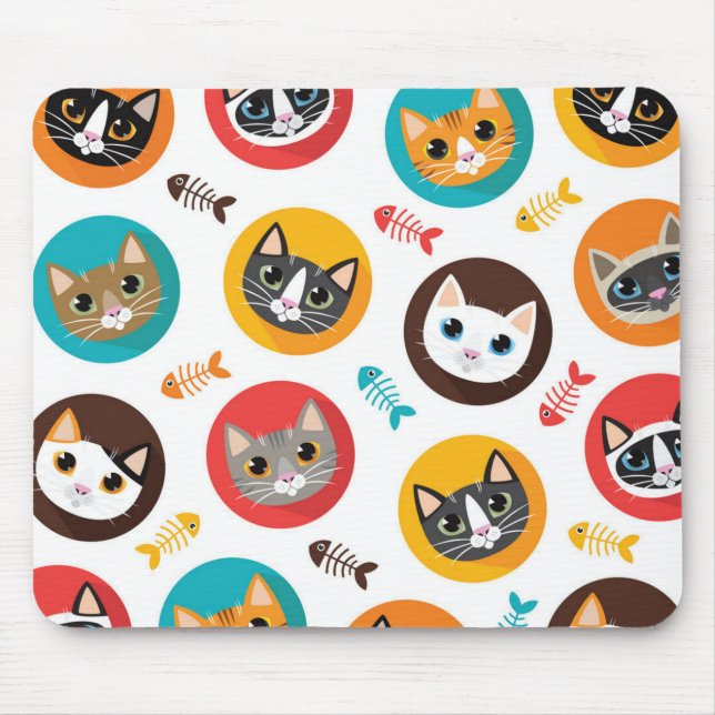 Katzenmuster Mousepad (Vorne)