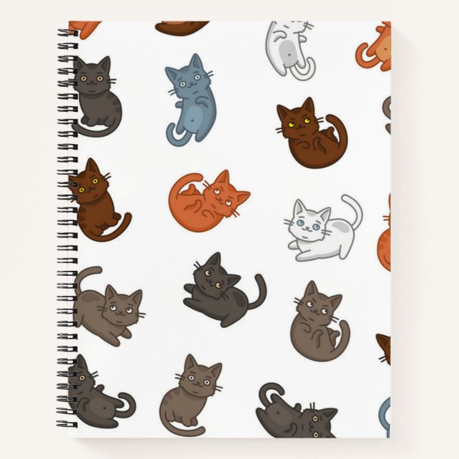 Katzenmuster Notizbuch (Vorderseite)