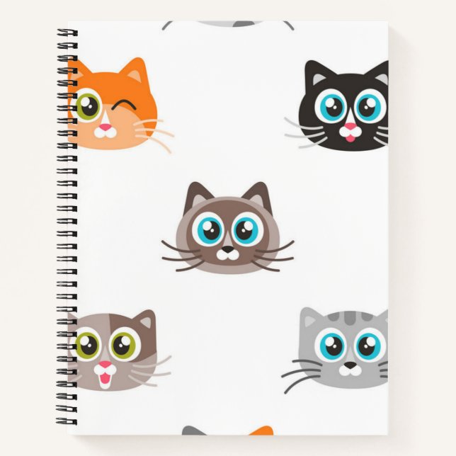 Katzenmuster Notizbuch (Vorderseite)