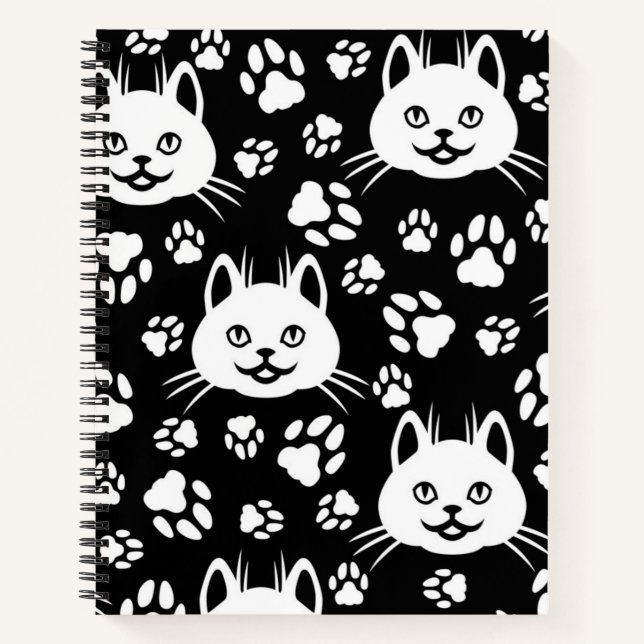 Katzenmuster Notizbuch (Vorderseite)