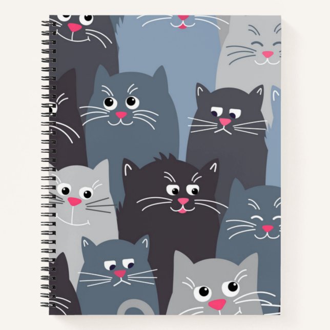Katzenmuster Notizbuch (Vorderseite)