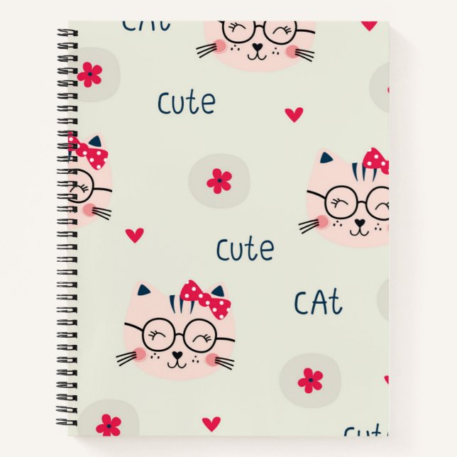 Katzenmuster Notizbuch (Vorderseite)