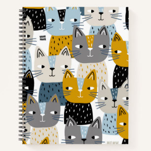Katzenmuster Notizbuch