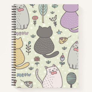 Katzenmuster Notizbuch