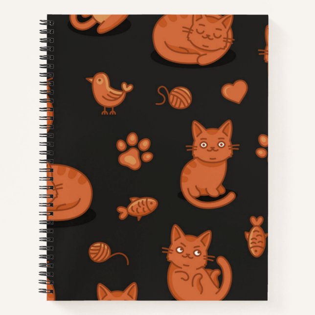Katzenmuster Notizbuch (Vorderseite)