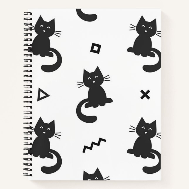 Katzenmuster Notizbuch (Vorderseite)