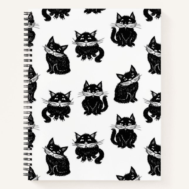 Katzenmuster Notizbuch (Vorderseite)