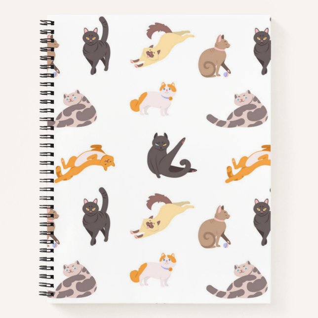 Katzenmuster Notizbuch (Vorderseite)