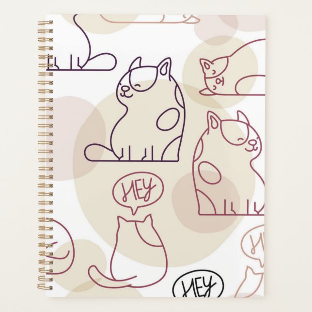 Katzenmuster Planer (Vorderseite)