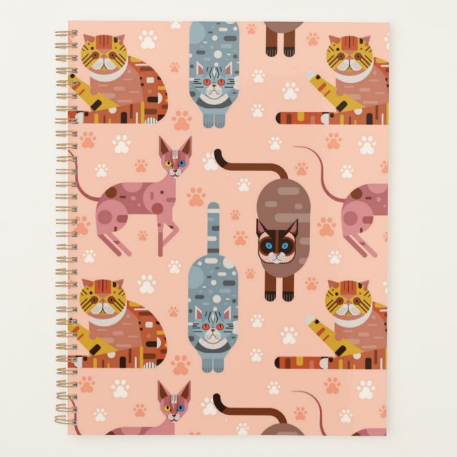 Katzenmuster Planer (Vorderseite)
