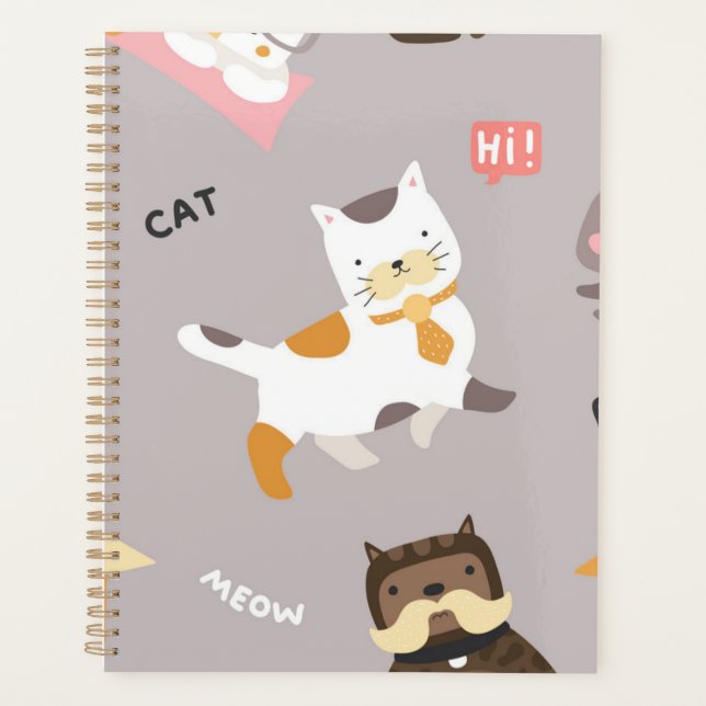 Katzenmuster Planer (Vorderseite)