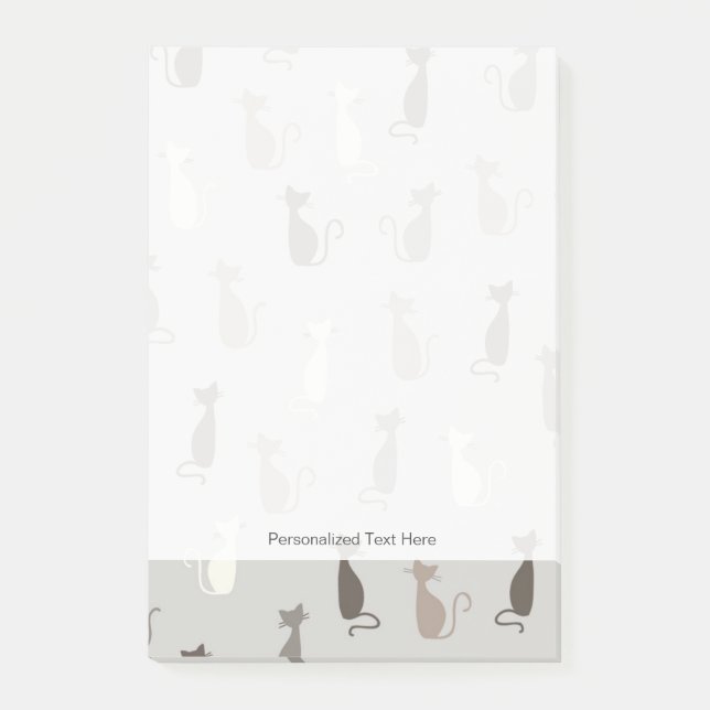 Katzenmuster Post-it Klebezettel (Vorderseite)