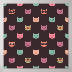 Katzenmuster Poster
