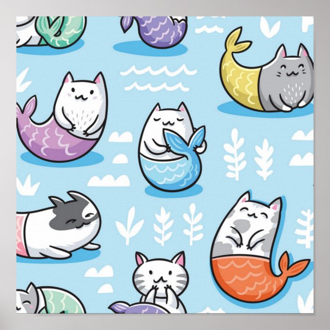 Katzenmuster Poster (Vorne)