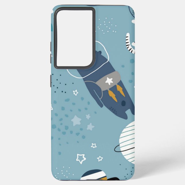 Katzenmuster Samsung Galaxy Hülle (Rückseite)