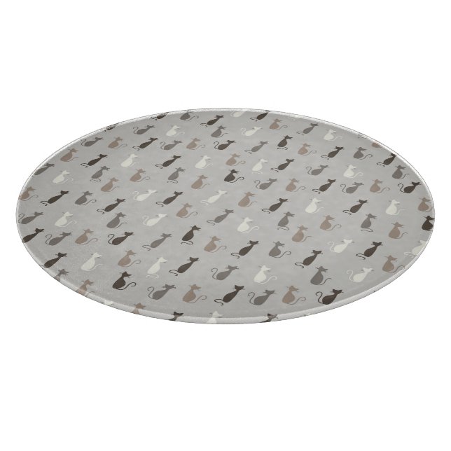 Katzenmuster Schneidebrett (Ecke)