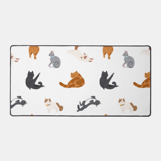 Katzenmuster Schreibtischunterlage (Vorderseite)