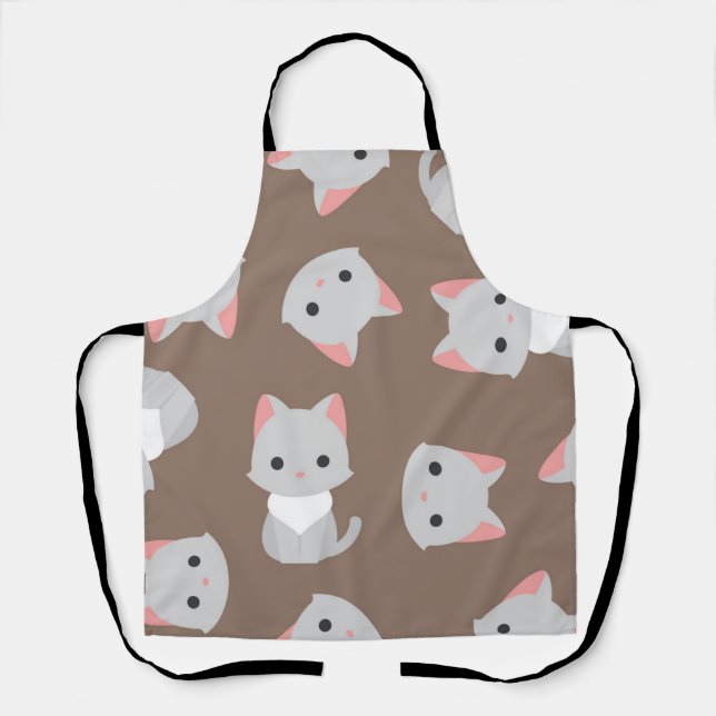 Katzenmuster Schürze (Vorderseite)