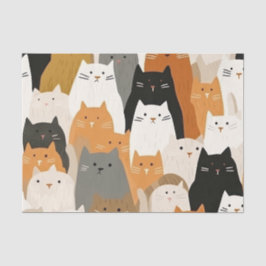 Katzenmuster Seidenpapier