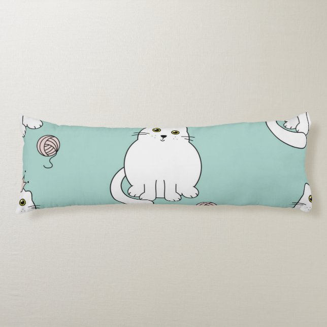 Katzenmuster Seitenschläferkissen (Vorderseite)