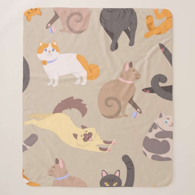 Katzenmuster Sherpadecke (Vorderseite)