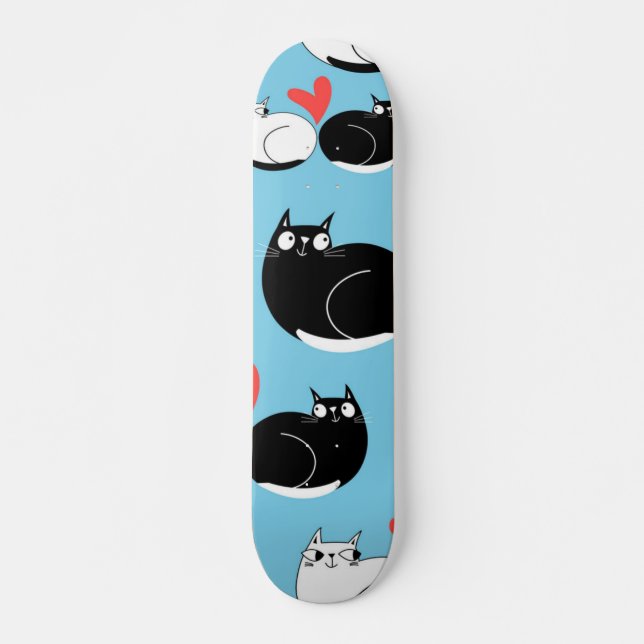 Katzenmuster Skateboard (Vorne)