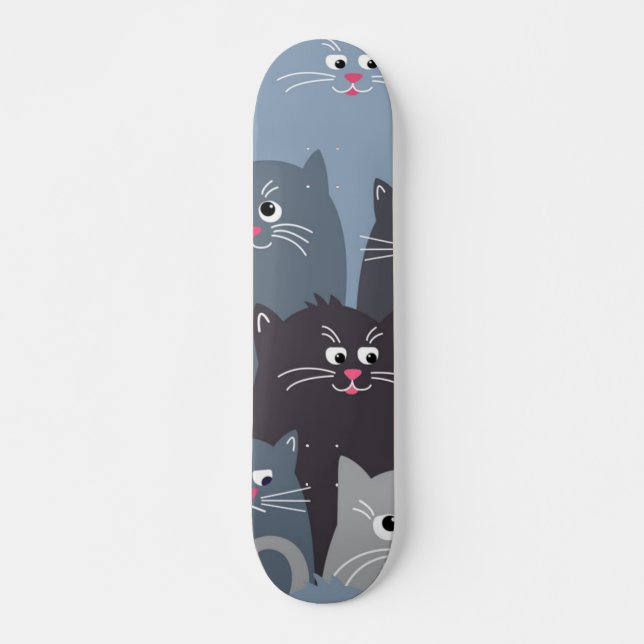 Katzenmuster Skateboard (Vorne)