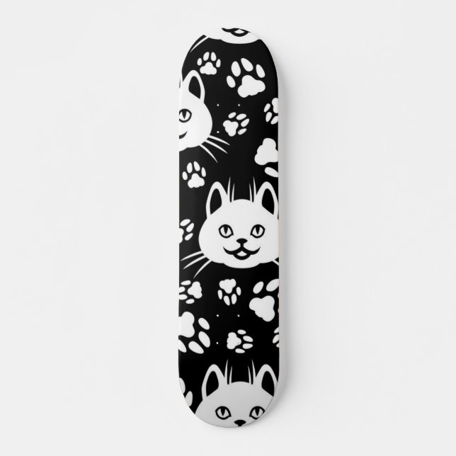 Katzenmuster Skateboard (Vorne)