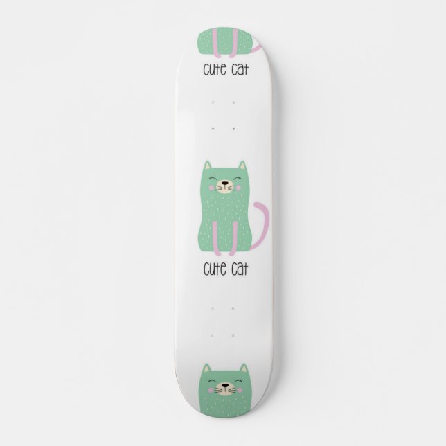 Katzenmuster Skateboard (Vorne)