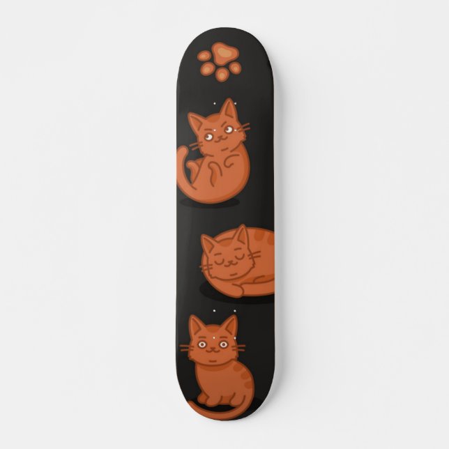 Katzenmuster Skateboard (Vorne)