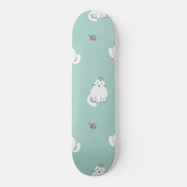 Katzenmuster Skateboard (Vorderseite)