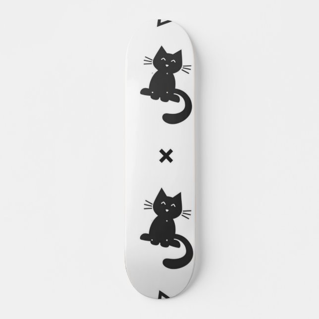 Katzenmuster Skateboard (Vorne)
