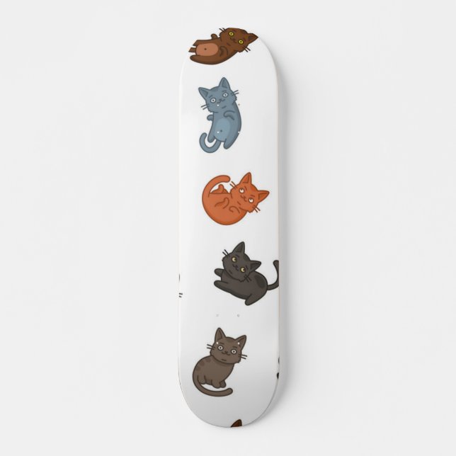 Katzenmuster Skateboard (Vorne)