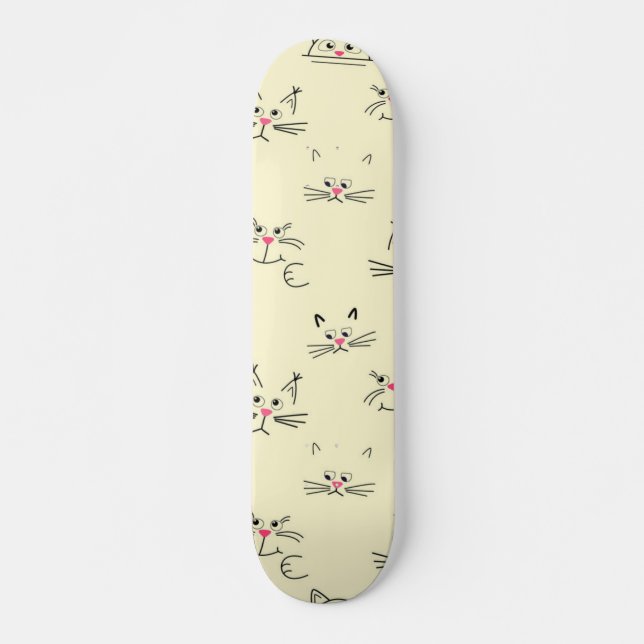Katzenmuster Skateboard (Vorne)