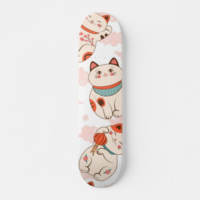 Katzenmuster Skateboard (Vorne)