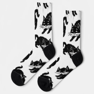 Katzenmuster Socken
