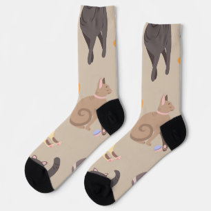 Katzenmuster Socken