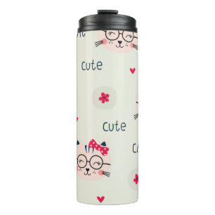 Katzenmuster Thermosbecher